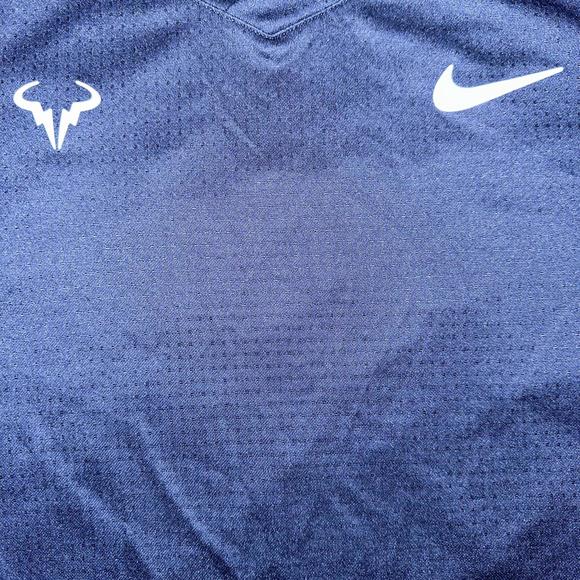 Nike Rafa Challenger Men's Tennis Top Obsidian/White Sample - Picture 2 of 9